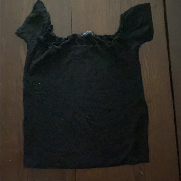 Black off the shoulder crop top - Picture 1 of 1